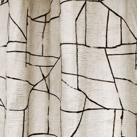 Midcentury Jacquard Cream-Black