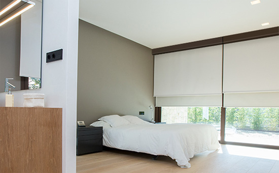 Dual Black-out Shade with side channels